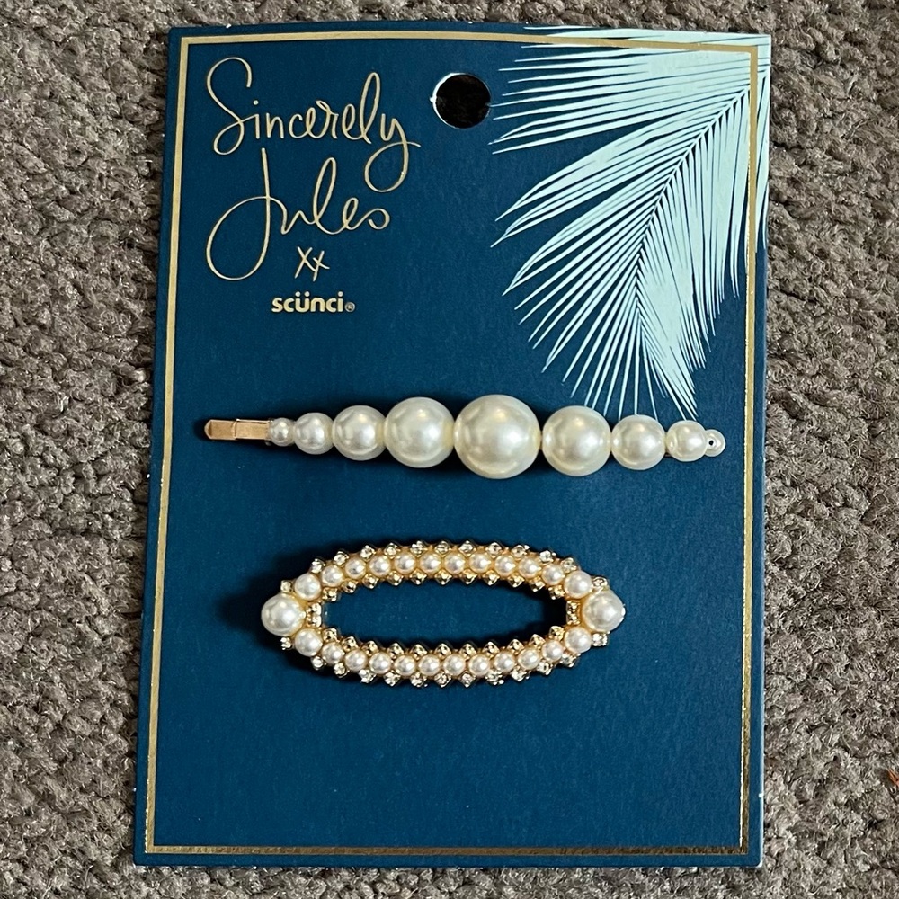SCUNCI SINCERELY JULES Wedding Hair Clip *NEW*